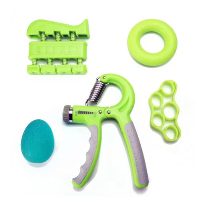 Wholesale Professional Adjustable Workout Custom Color and Logo Set of 5 Adjustable Silicone Hand Grip Strength Trainer