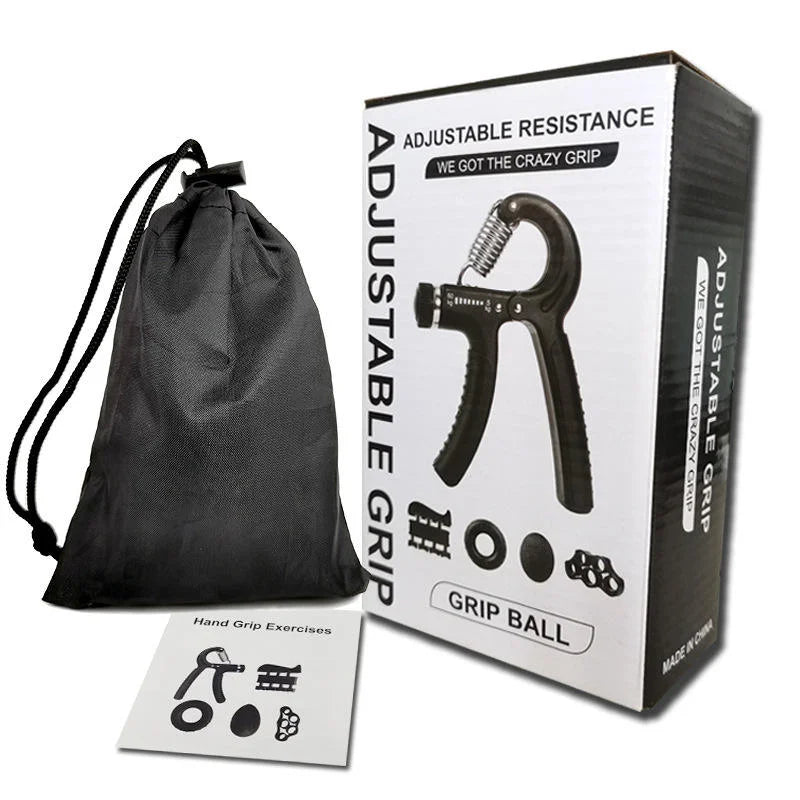 Wholesale Professional Adjustable Workout Custom Color and Logo Set of 5 Adjustable Silicone Hand Grip Strength Trainer