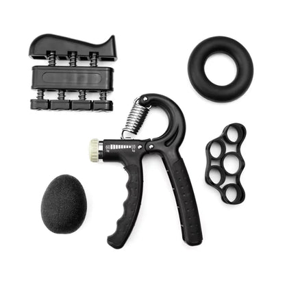 Wholesale Professional Adjustable Workout Custom Color and Logo Set of 5 Adjustable Silicone Hand Grip Strength Trainer