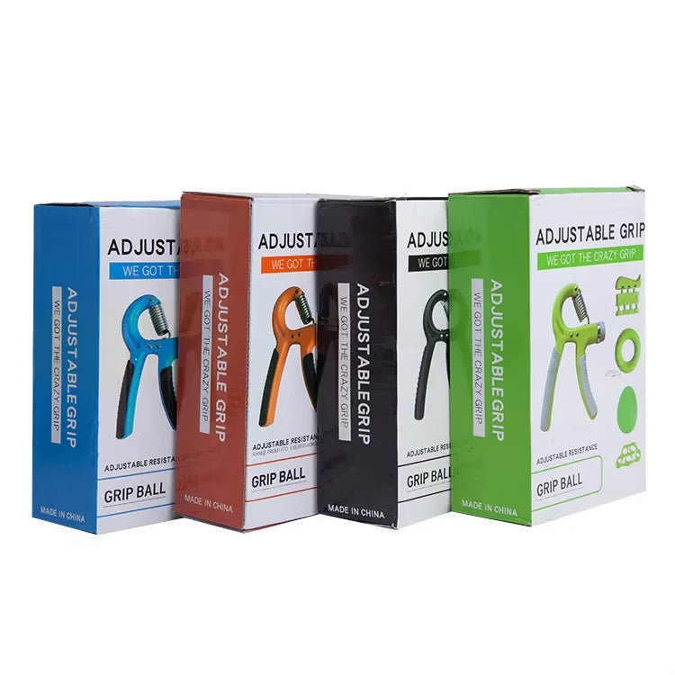 Wholesale Professional Adjustable Workout Custom Color and Logo Set of 5 Adjustable Silicone Hand Grip Strength Trainer